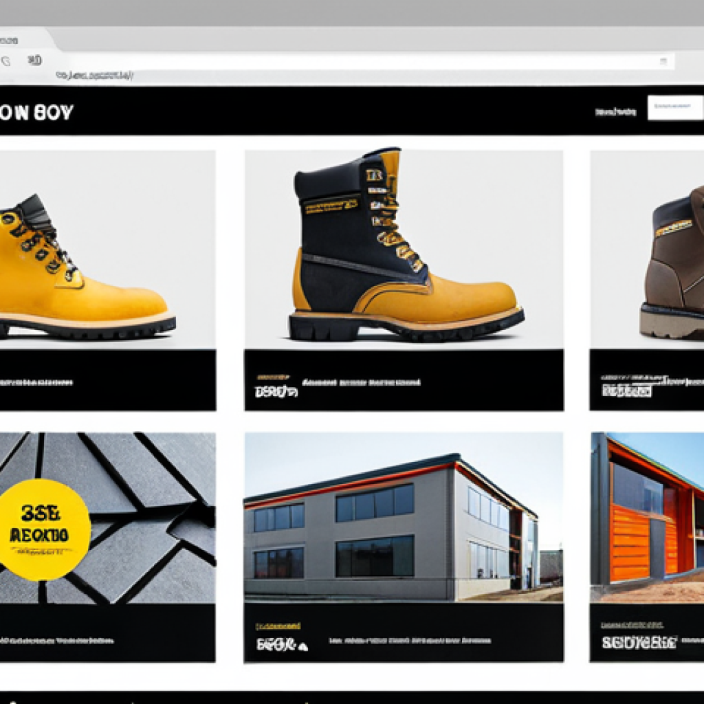 건축자재 마케팅과 전자상거래 E commerce - Modern Construction Website**

"Screenshot of a professional-looking e-commerce website selling cons...