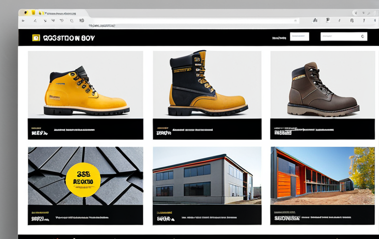 건축자재 마케팅과 전자상거래 E commerce - Modern Construction Website**

"Screenshot of a professional-looking e-commerce website selling cons...