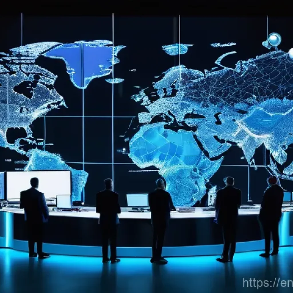 건축자재 마케팅에서의 리스크 관리 - **Prompt:** A dynamic, high-angle shot of a sophisticated supply chain network. In the foreground, a...