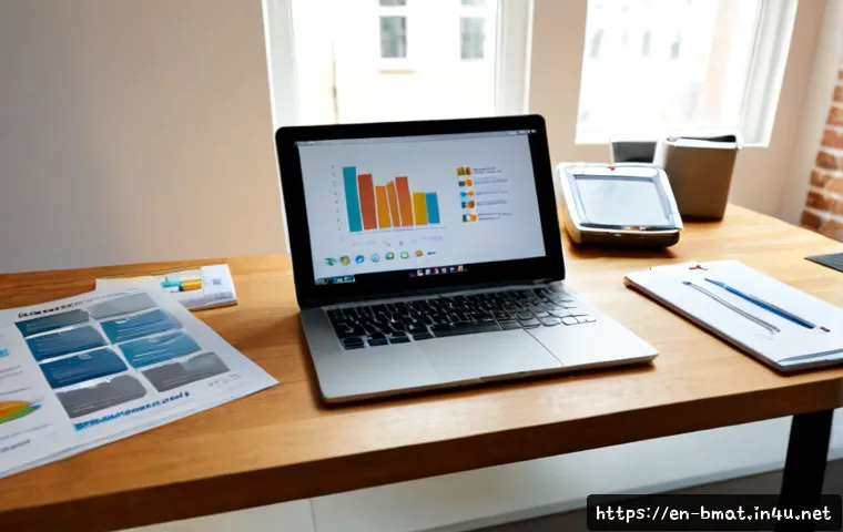 건축자재 마케팅 온라인 강의 추천 - Photorealistic home office scene of a construction materials marketing professional taking an online...